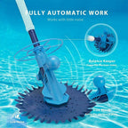 upgraded suction swimming pool sweeper w/ 10 3.28 ft hoses inground above ground