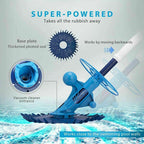 upgraded suction swimming pool sweeper w/ 10 3.28 ft hoses inground above ground