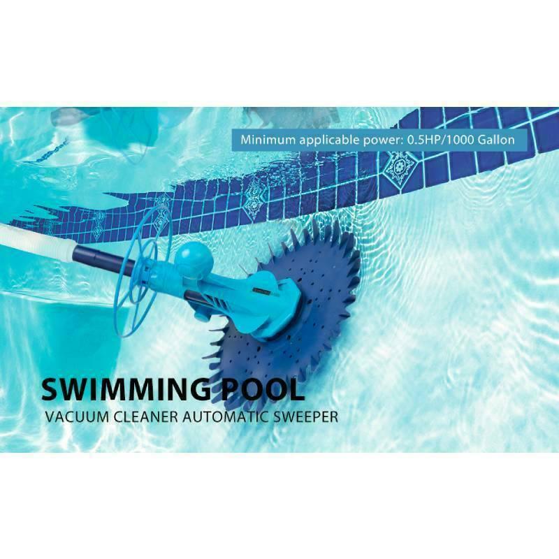 upgraded suction swimming pool sweeper w/ 10 3.28 ft hoses inground above ground