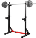 Ollieroo Multi-Function Adjustable Squat Rack 480LBS Capacity Barbell Rack Dip Stand Exercise Stand Gym Family Fitness Weight Lifting Rack Bench Press Dipping Station,Height Ran40.6" to 64.2"