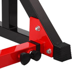 Ollieroo Multi-Function Adjustable Squat Rack 480LBS Capacity Barbell Rack Dip Stand Exercise Stand Gym Family Fitness Weight Lifting Rack Bench Press Dipping Station,Height Ran40.6" to 64.2"