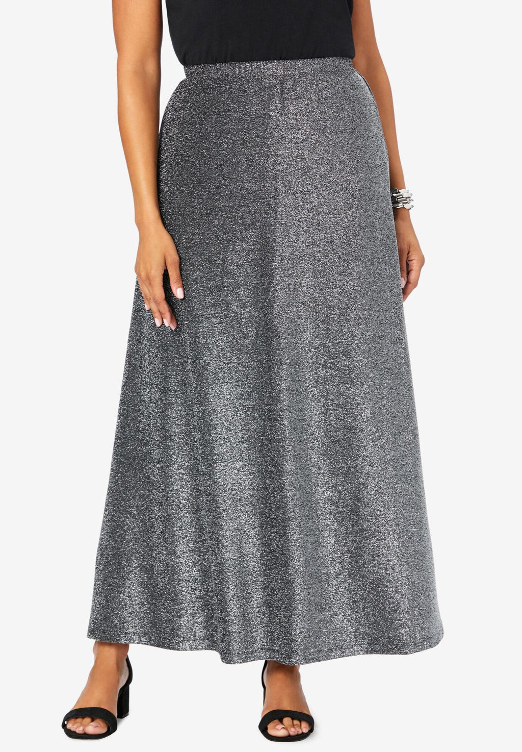 shimmer maxi skirt