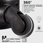 Luggage 3 Piece Set Suitcase with TSA lock spinner softshell 20in24in28in (Black.)