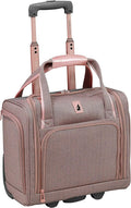 Newcastle 15-Inch Underseater, Rose Charcoal Herringbone