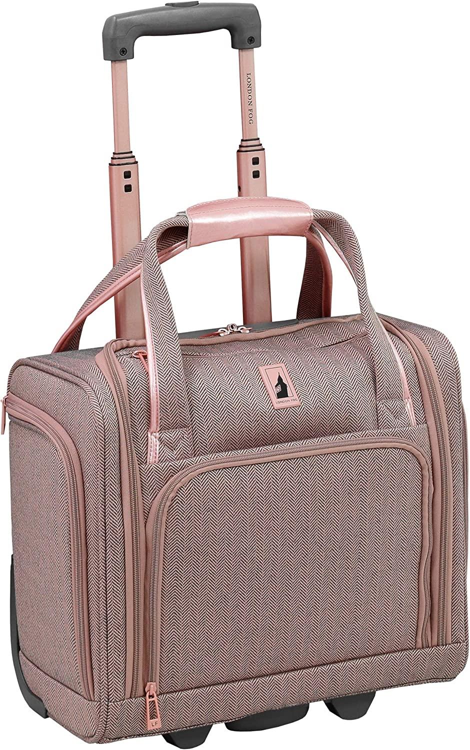 Newcastle 15-Inch Underseater, Rose Charcoal Herringbone