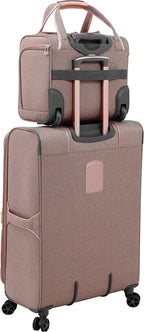 Newcastle 15-Inch Underseater, Rose Charcoal Herringbone