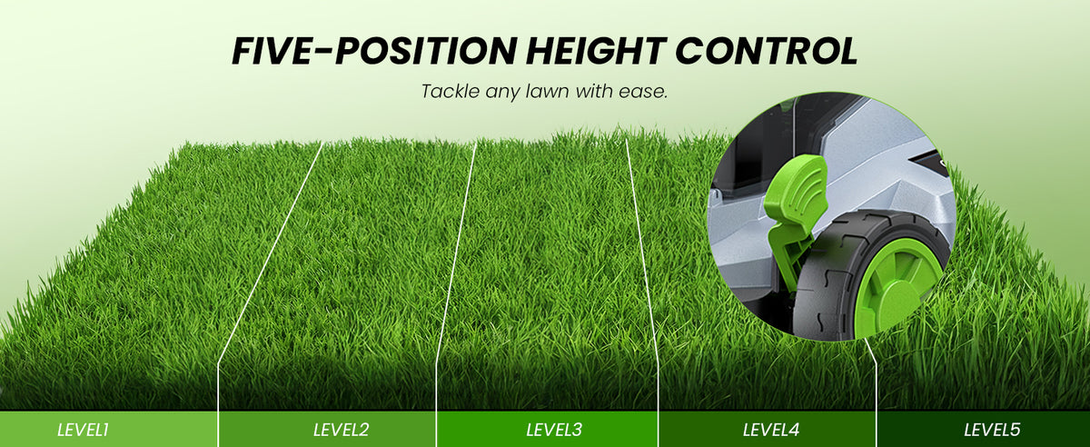 40V Cordless Lawn Mower, 13" Walk Behind Electric 4.0 Ah Battery Powered Lawnmower, Mulching&amp;Bagging Mode, Brushless Motor, 5 Adjustable Cutting Heights, for Garden/Patio/Yard/Lawn