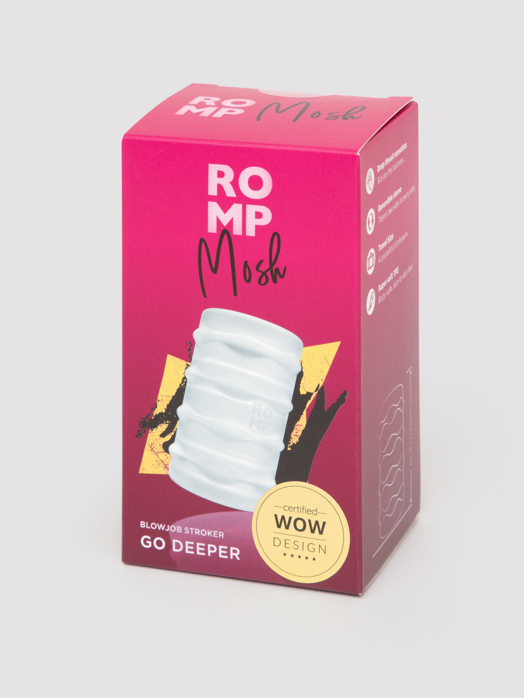 ROMP Mosh Reversible Stroker, Clear