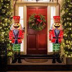 62 in. H Outdoor Christmas Nutcracker Yard Decoration with LED