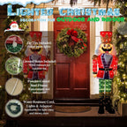 62 in. H Outdoor Christmas Nutcracker Yard Decoration with LED