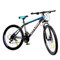 OTURE Mountain Bike 26-inch Wheel 21 speeds, High Carbon Steel Frame , for Mens and Womens black/blue
