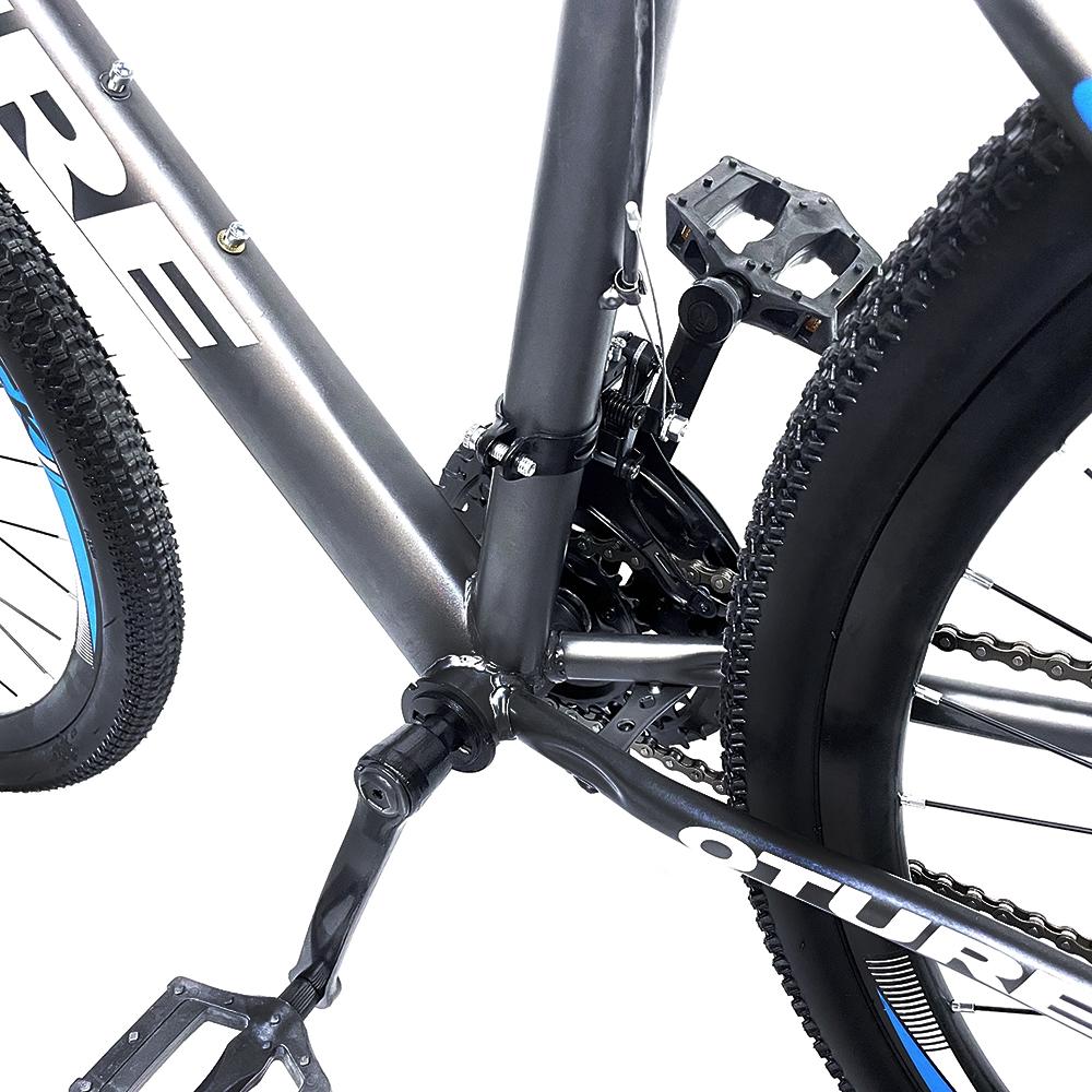 OTURE Mountain Bike 26-inch Wheel 21 speeds, High Carbon Steel Frame , for Mens and Womens black/blue