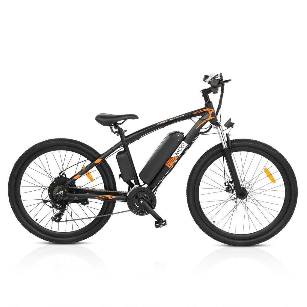 PEXMOR 27.5" E-Bike, 500W Electric Mountain Bicycle for Adult, Orange