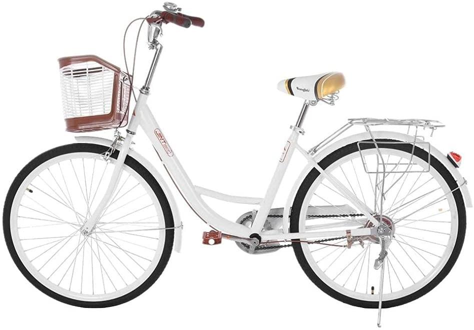 Complete Cruiser Bikes,Womens Comfort Bicycle Beach Cruiser Bicycle,Single Speed Bicycle Comfortable Commuter Bicycle,26" Classic Bike
