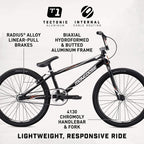 Mongoose Title Elite 24 BMX Race Bike with 24-Inch Wheels in Black for Advanced and Returning Riders, Featuring Professional-Grade 6061 Tectonic T1 Biaxial Hydroformed and Butted Aluminum Frame