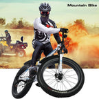 26 Inch 21 Speed Fat Tire Mountain Bike, Non-Slip Adult Mountain Bikes with Double Suspension &amp; Dual Disc Brakes, High-Carbon Steel Fat Tire Mountain Bike for Men/Women, US Stock