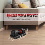 Upgrade Dumbbells Barbell with Fast Automatic Weight Adjustable Dumbell (Single) with Fitness Course for Gym Home GEEMAX ABD-20