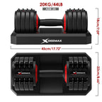 Upgrade Dumbbells Barbell with Fast Automatic Weight Adjustable Dumbell (Single) with Fitness Course for Gym Home GEEMAX ABD-20