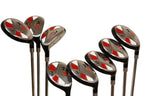 Majek Senior Men’s Golf All Hybrid Complete Full Set, which Includes: #3, 4, 5, 6, 7, 8, 9, PW Senior Flex with Tacki-Mac Jumbo Soft Wrap Grips Right Handed Clubs