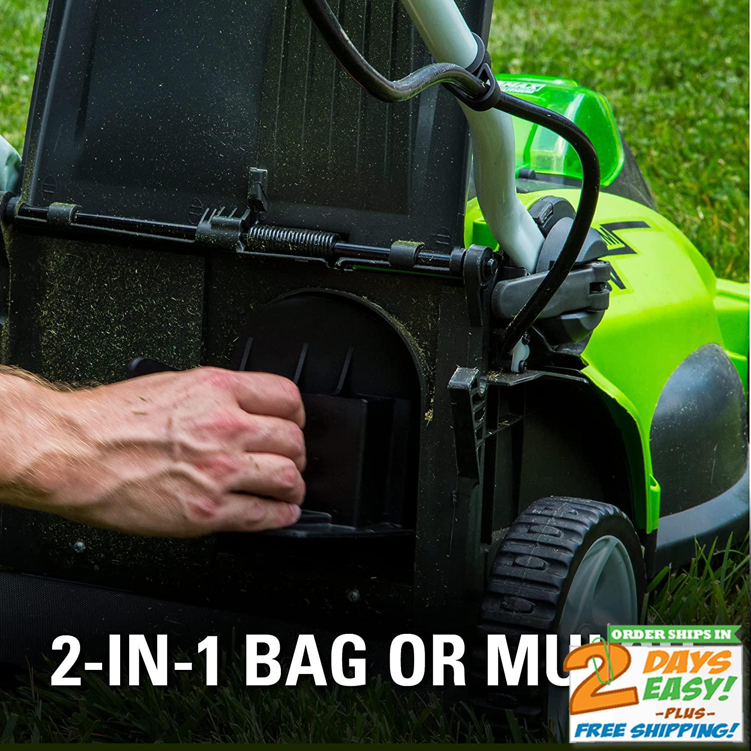 40V 16-Inch Cordless (2-In-1) Push Lawn Mower, 4.0Ah Battery and Charger 25322