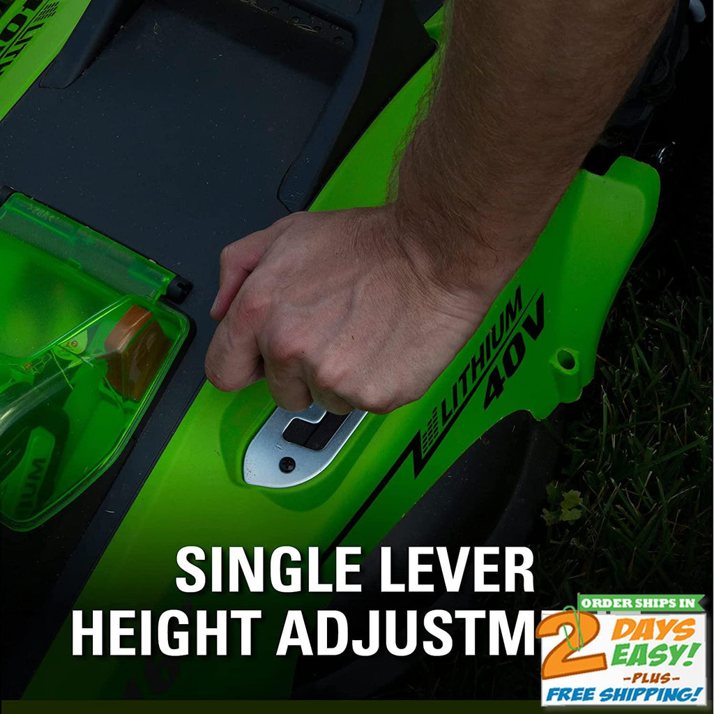40V 16-Inch Cordless (2-In-1) Push Lawn Mower, 4.0Ah Battery and Charger 25322