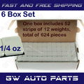 6 Box 3744 Pieces 1/4OZ Wheel Weights Stick-on Adhesive Tape Lead Free