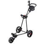 Durable Foldable Steel Golf Cart with Mesh Bag
