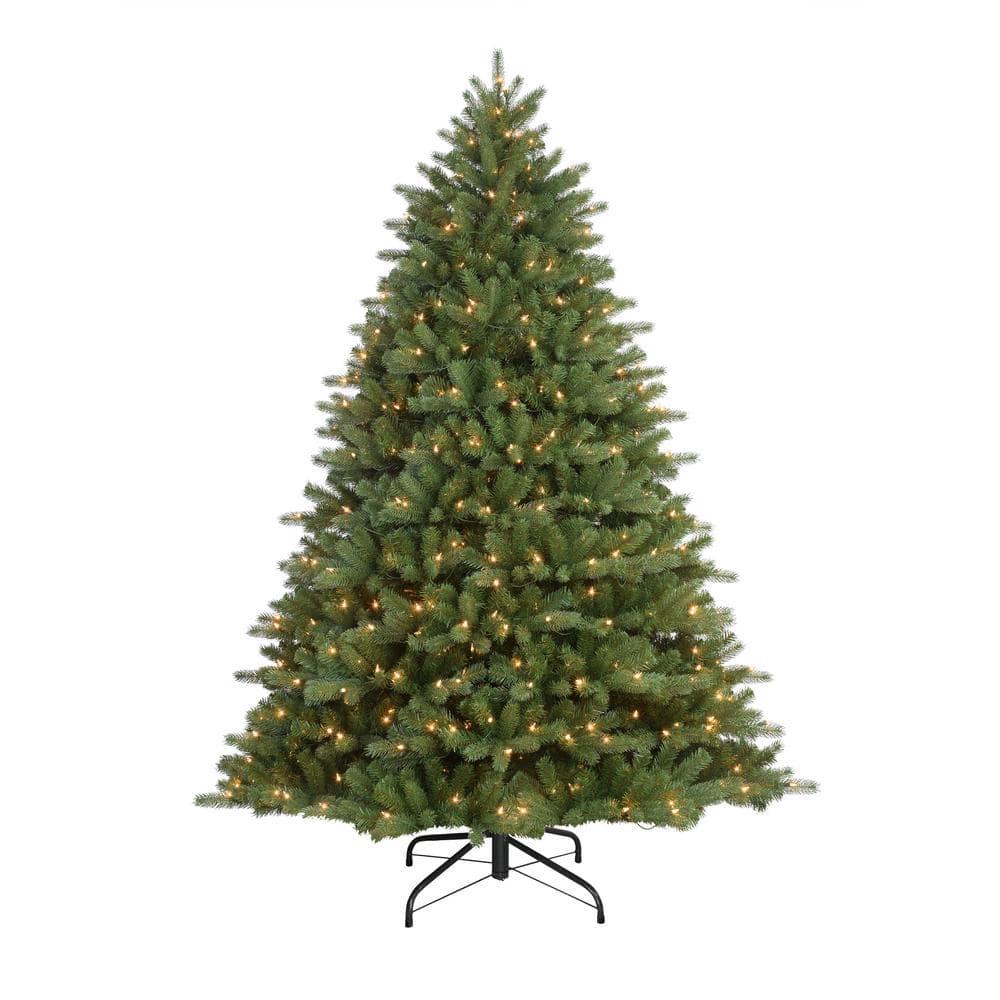 7.5 ft. Pre-Lit Douglas Fir Premier Incandescent Light Artificial Christmas Tree with 800 Sure-Lit Clear Lights