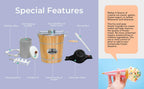 EIM402 Old Fashioned 4 Quart  Bucket Electric Ice Cream Maker Machine, Bonus Classic Die-Cast Hand Crank for Churning, Uses Ice and Rock Salt Churns Ice Cream in Minutes
