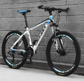 HIRUNS Full Mountain Bike, Professional 21 Speed Gears 26 in Bicycle for Mens and Womens, Twist Shift