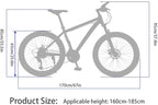 HIRUNS Full Mountain Bike, Professional 21 Speed Gears 26 in Bicycle for Mens and Womens, Twist Shift