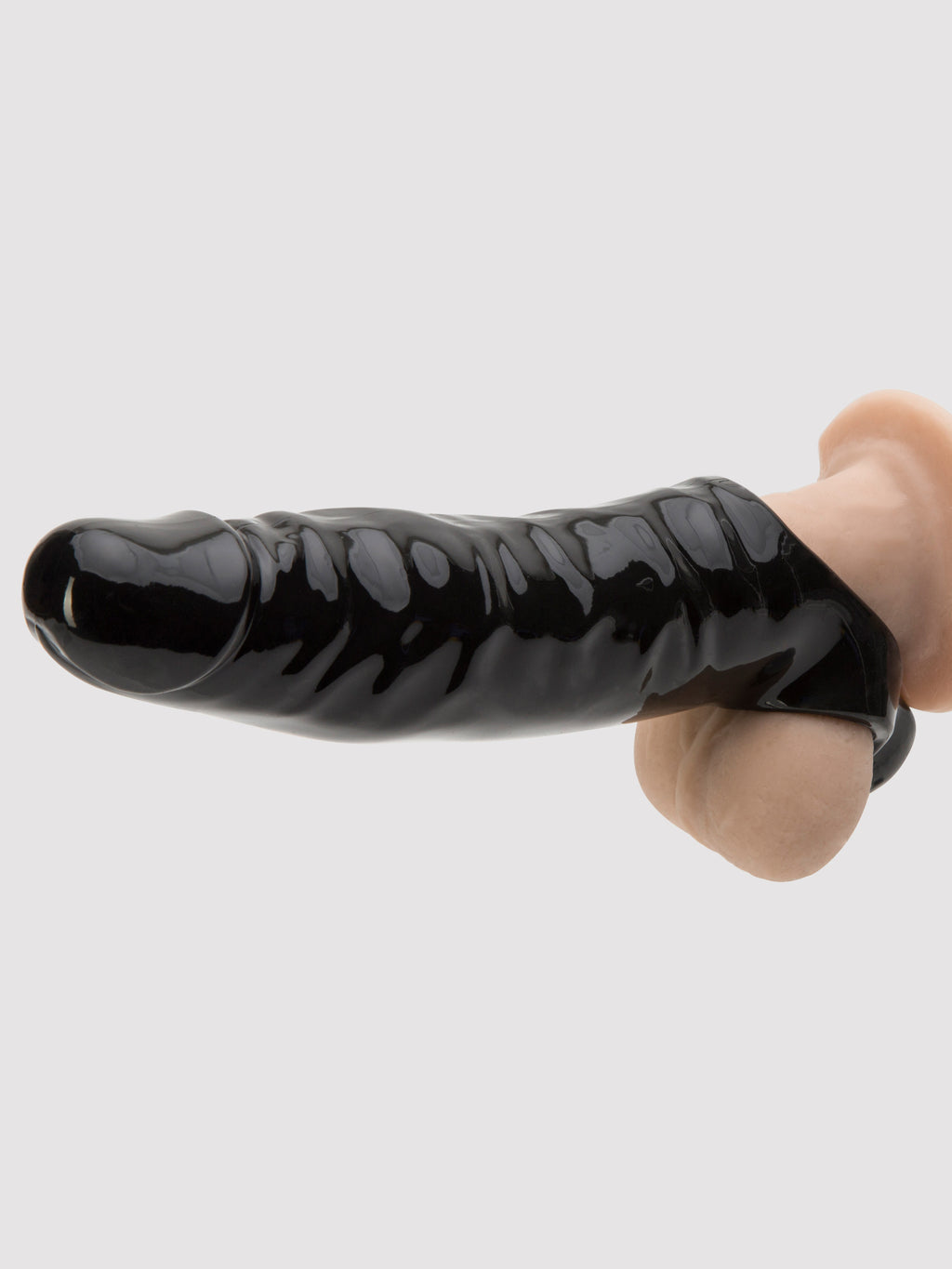 Lovehoney Mega Mighty 3 Extra Inches Penis Extender with Ball Loop, Black | Black
