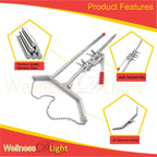 wellnessd'light stainless steel calf puller calving durable ratchet delivery cattle birthing veterinary instruments by wdl