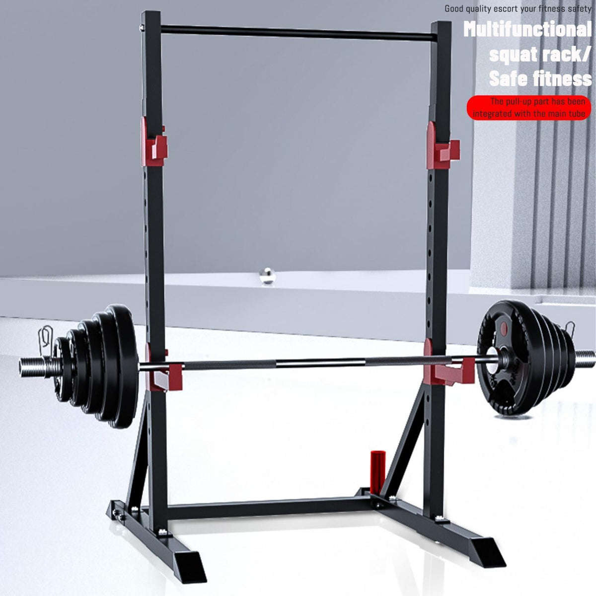 OlymFit Multifunctional Pull-ups Zones Squat Stand Rack Power Cage, Barbell Rack