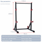 OlymFit Multifunctional Pull-ups Zones Squat Stand Rack Power Cage, Barbell Rack