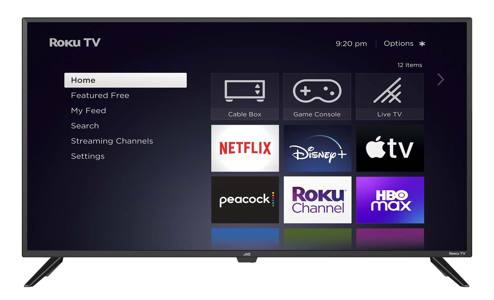 jvc 55" class 4k uhd qled roku smart flat screen tv quantum series lt-55maw804