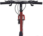 Hiland Road Hybrid Bike Urban City Commuter Bicycle with Disc Brake for Men Comfortable Bicycle 700C Wheels 24 speeds Bikes Red