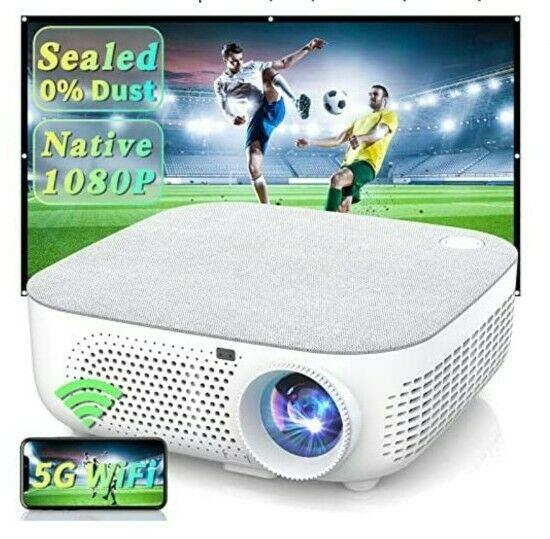 4k native 1080p 5g wifi uhd bluetooth home theater projector video cinema 9500lm