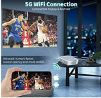 4k native 1080p 5g wifi uhd bluetooth home theater projector video cinema 9500lm