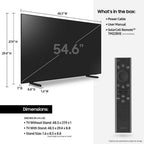 samsung q60b 55" 4k ultra hd smart qled tv - 2022 model