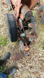 david bradley walk behind tractor with sickle bar mower