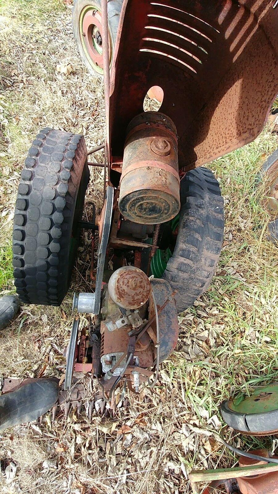 david bradley walk behind tractor with sickle bar mower