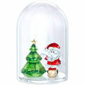 SWAROVSKI Glass Bells - Christmas Tree &amp; Santa, 4,8 x 3,8 x 3,8cm, Multicoloured