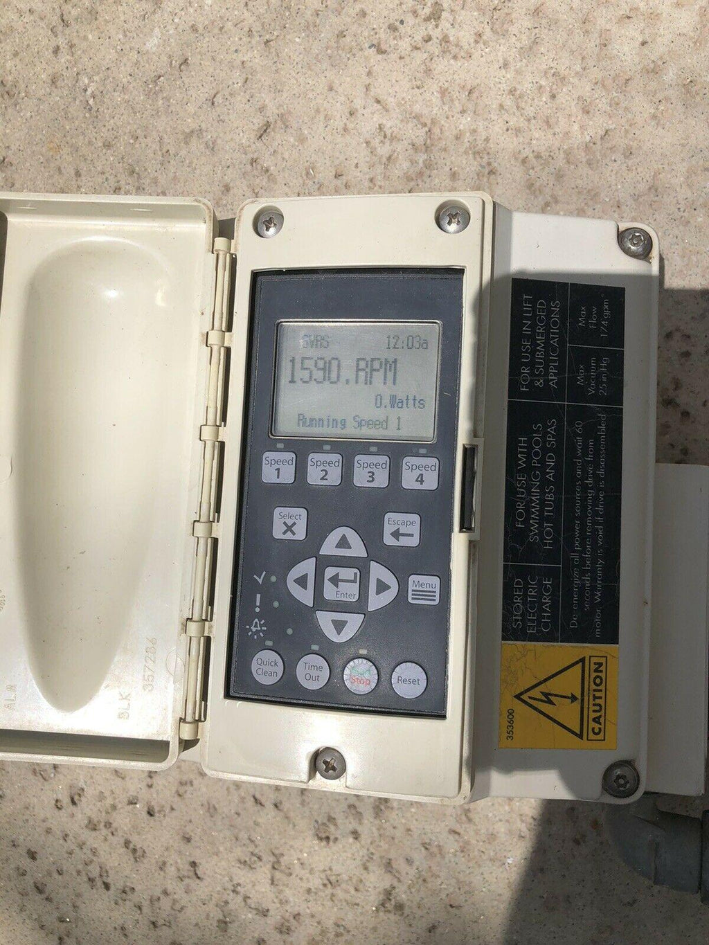 pentair intelliflo vs + svrs variable speed pump drive 351700