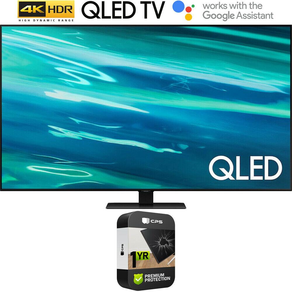 samsung qn75q80aa 75 inch qled 4k smart tv (2021) with premium extended protecti