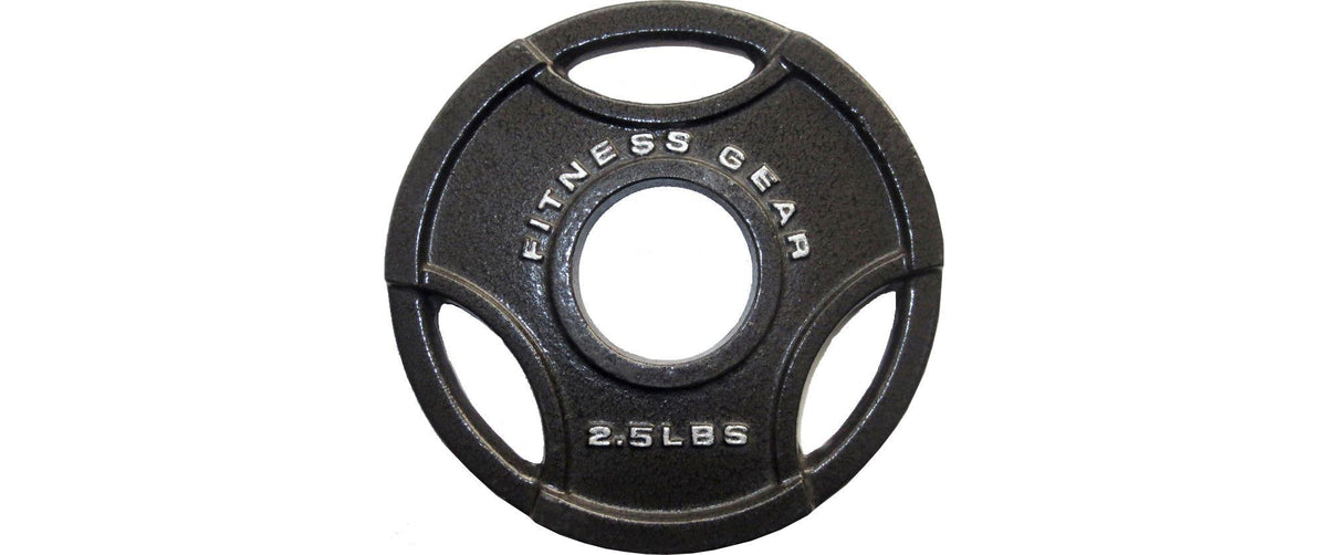 Fitness Gear 45 lbs Olympic Grip Weight Cast Iron Plate, Single
