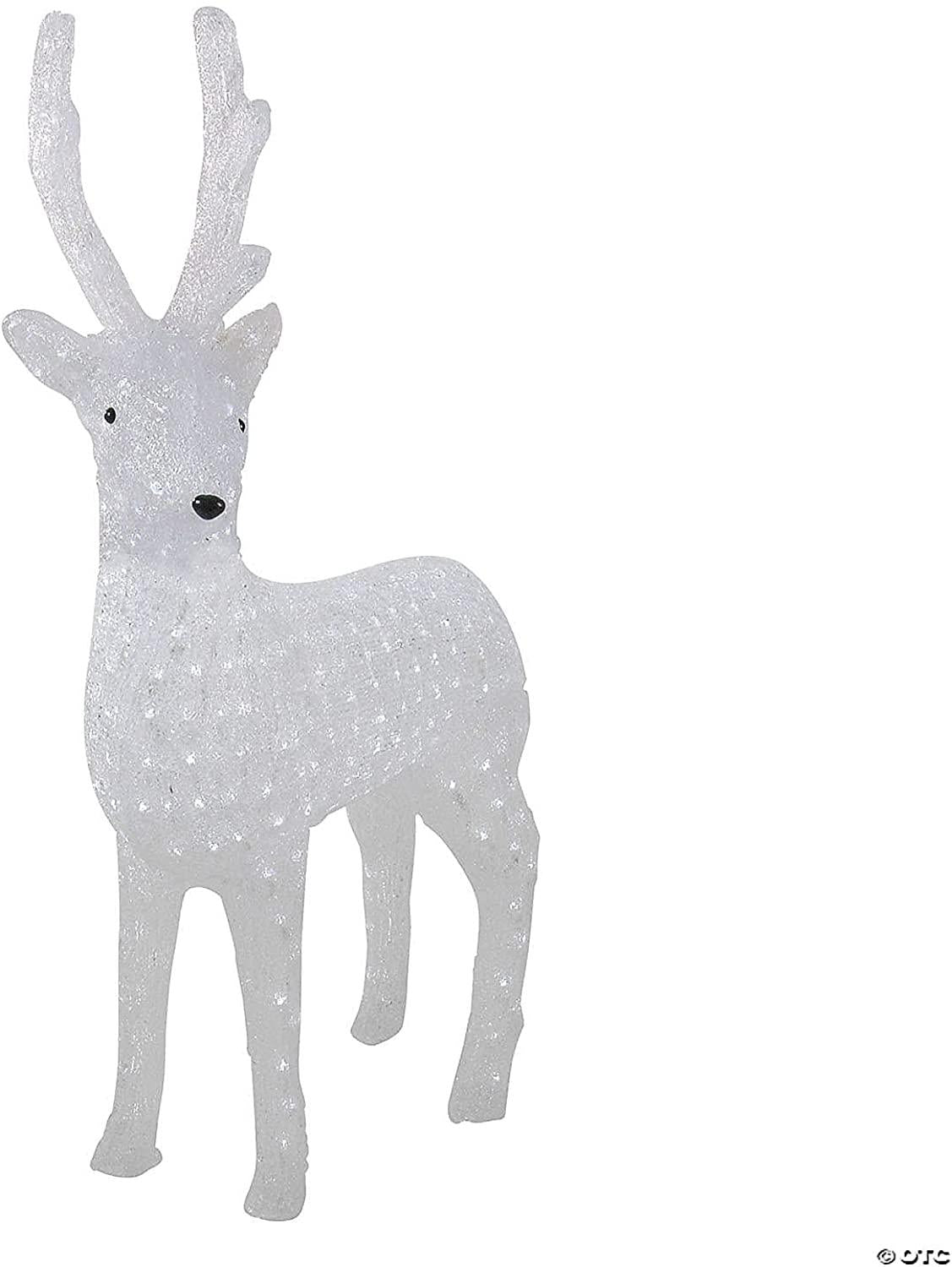 41" Lighted Commercial Grade Acrylic Reindeer Christmas Outdoor Decoration