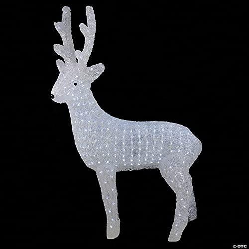 41" Lighted Commercial Grade Acrylic Reindeer Christmas Outdoor Decoration