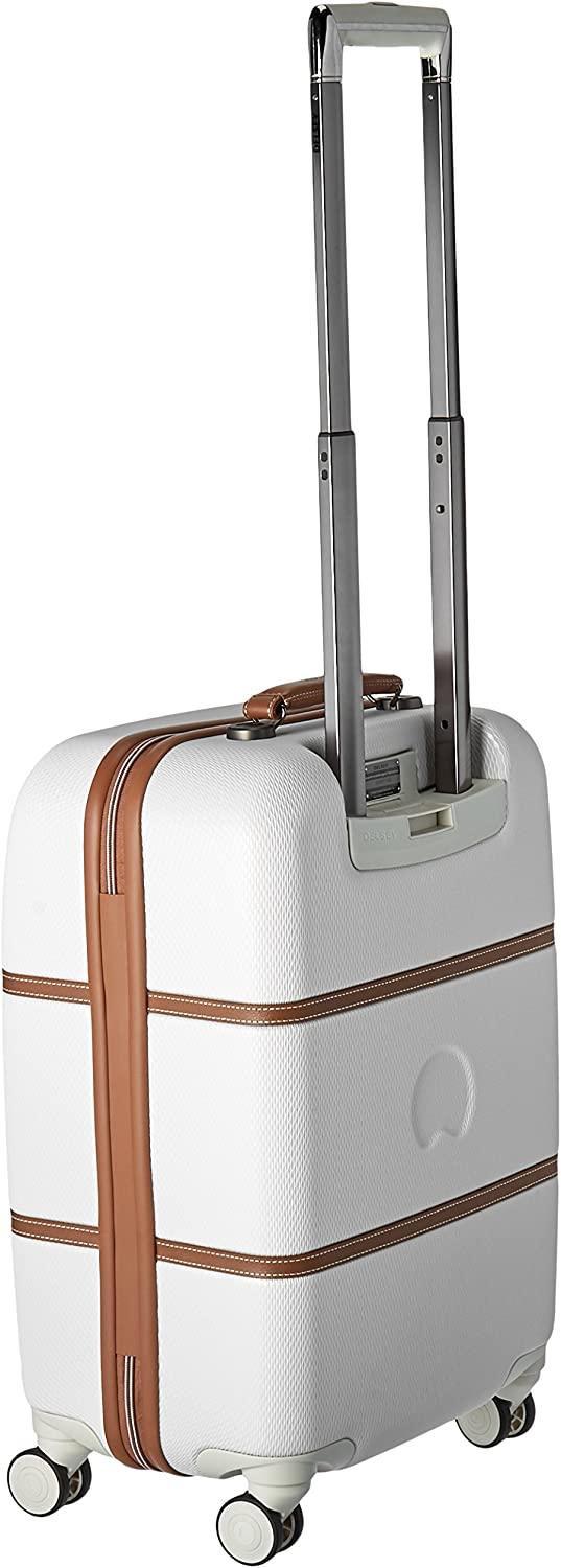 Chatelet Hardside Luggage with Spinner Wheels, Champagne White, Carry-on 21 Inch, with Brake