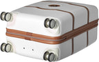 Chatelet Hardside Luggage with Spinner Wheels, Champagne White, Carry-on 21 Inch, with Brake